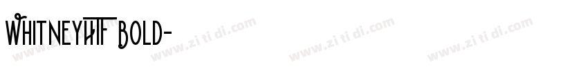 WhitneyHTF Bold字体转换